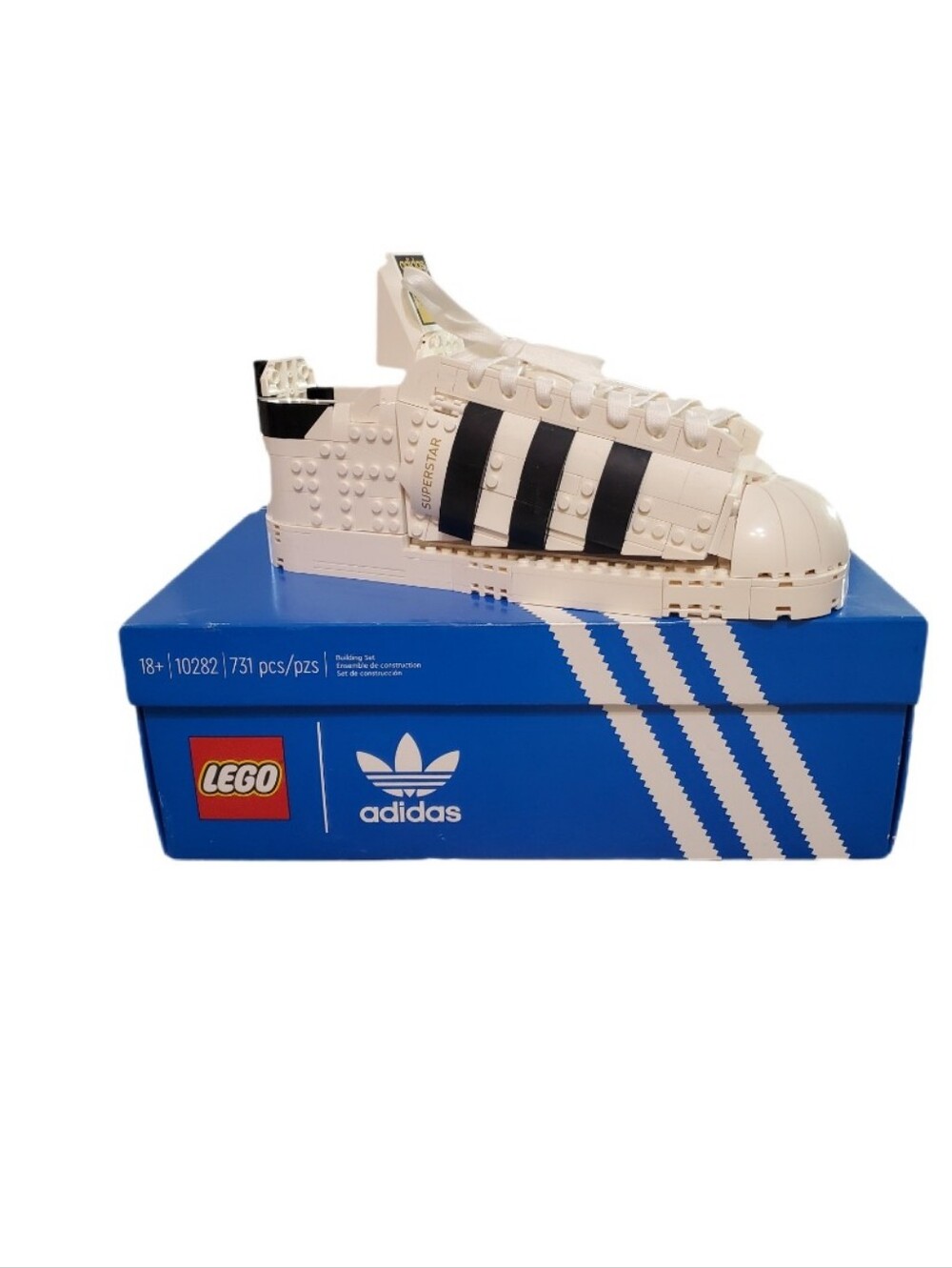 Lego Adidas Original Superstar White Sneaker Building Block Set‎ (731 Pieces)